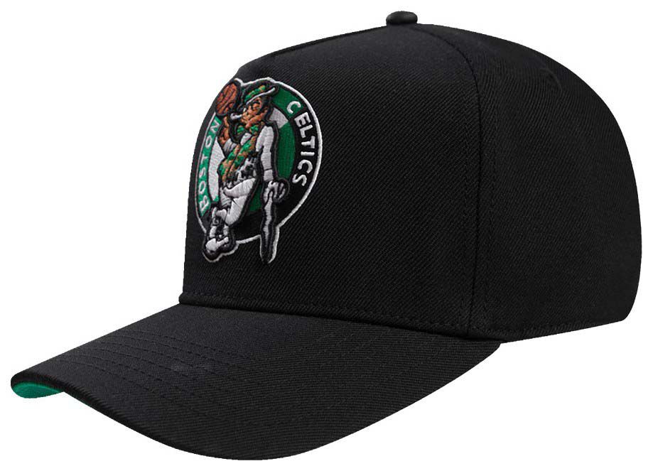 Pro Standard Adult Boston Celtics Black Split Logo Snapback Adjustable Hat product image