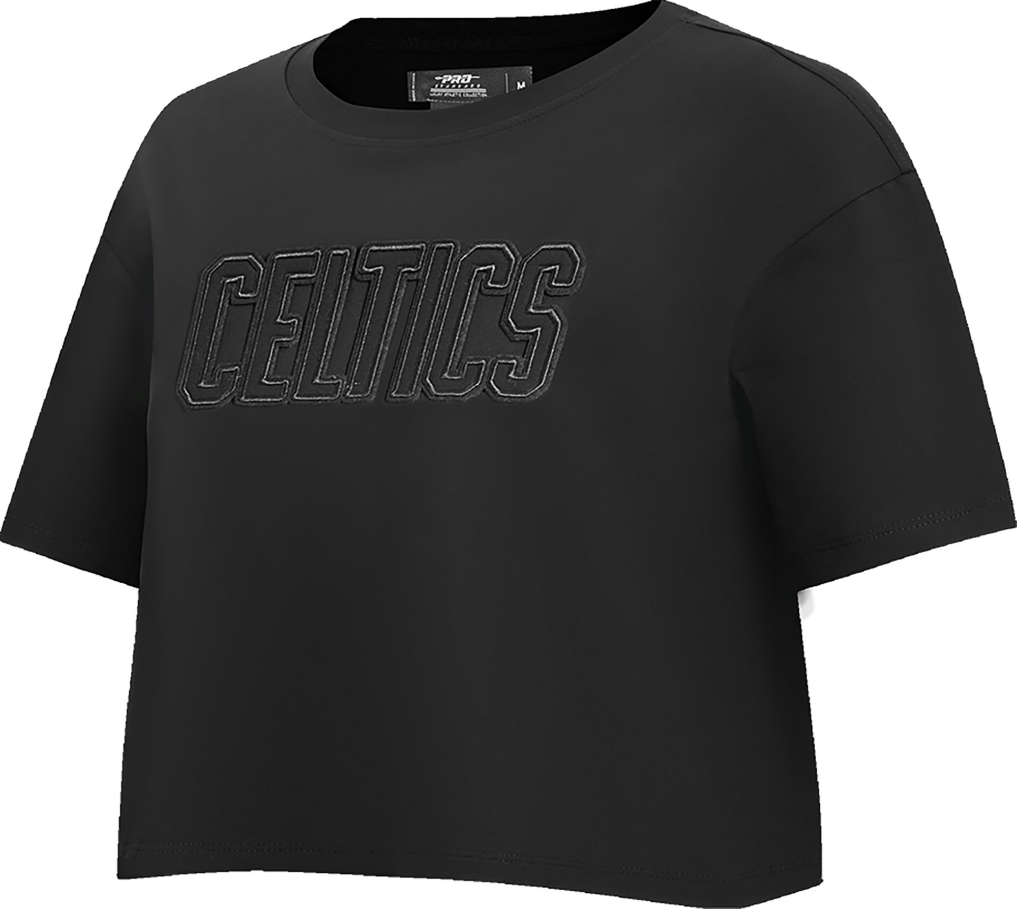 Pro Standard Women's Boston Celtics Black Neutral Boxy Cropped T-Shirt product image