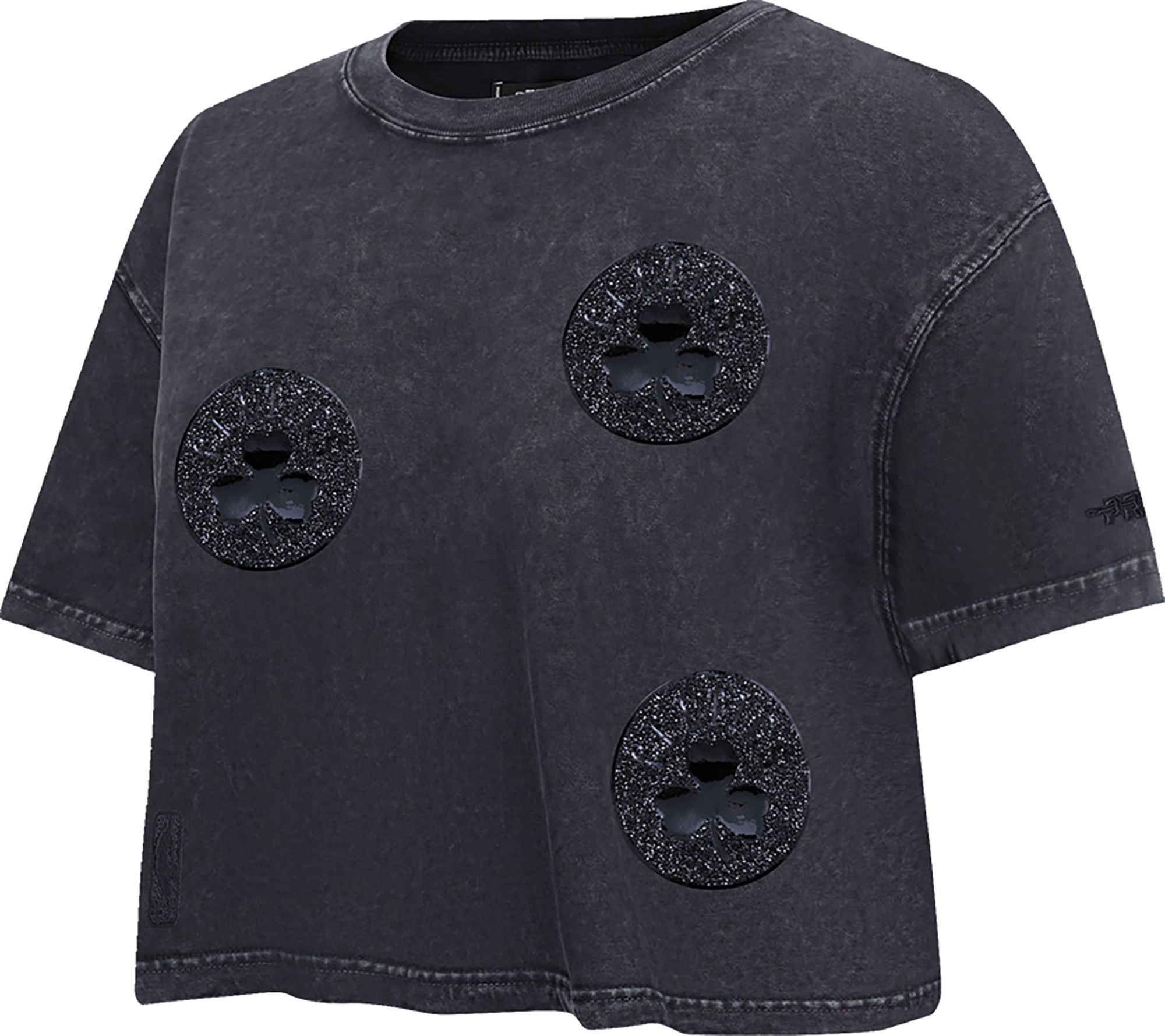 Pro Standard Women's Boston Celtics Black Crystalline Boxy Short Sleeve T-Shirt product image