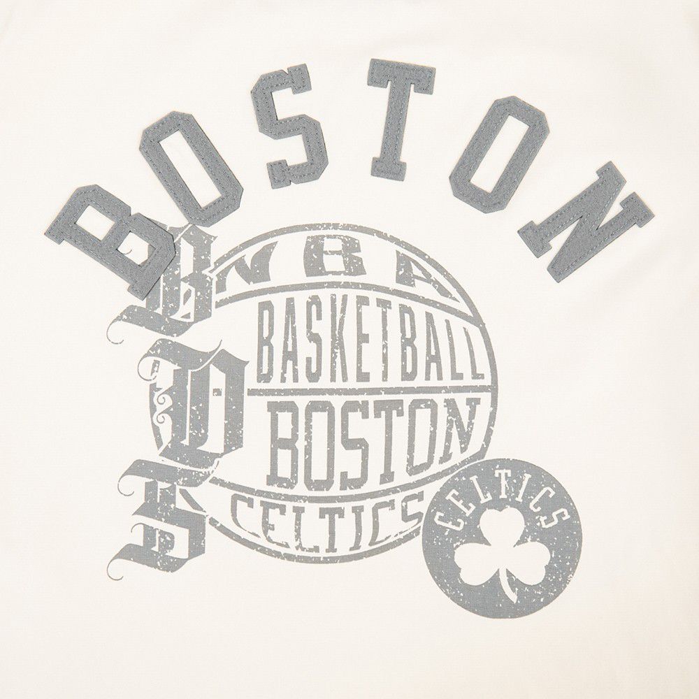 Pro Standard Women's Boston Celtics Off White Legacy Slim T-Shirt product image