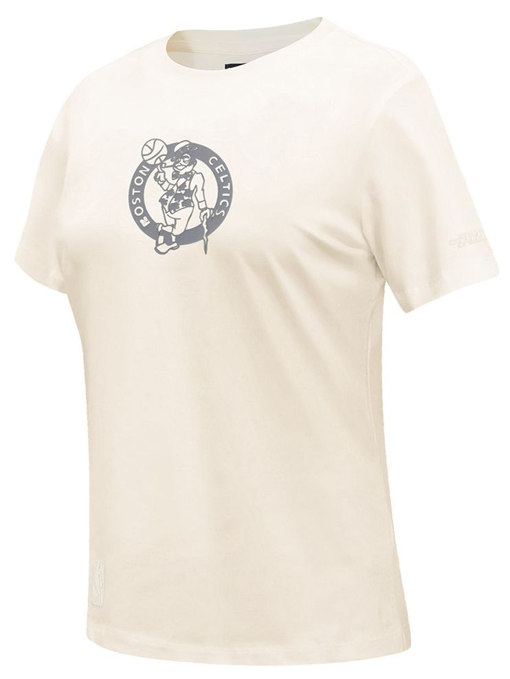 Pro Standard Women's Boston Celtics Off White Legacy Slim T-Shirt product image