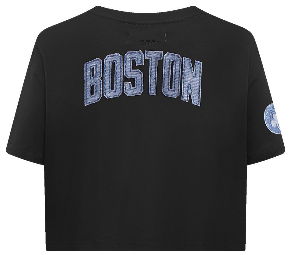 Pro Standard Women's Boston Celtics Black Varsity Blues Boxy T-Shirt product image