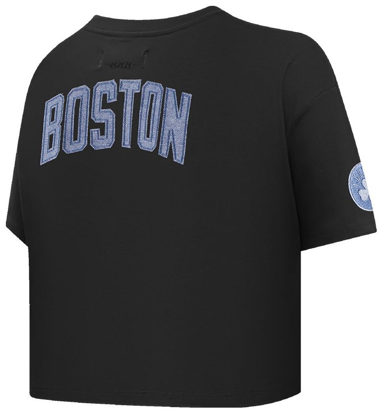 Pro Standard Women's Boston Celtics Black Varsity Blues Boxy T-Shirt product image
