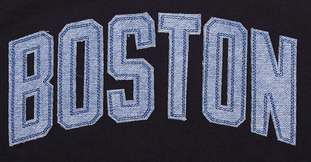 Pro Standard Women's Boston Celtics Black Varsity Blues Boxy T-Shirt product image