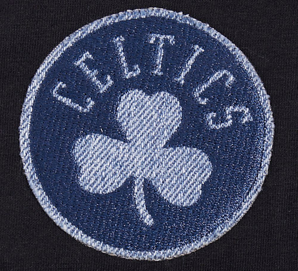 Pro Standard Women's Boston Celtics Black Varsity Blues Boxy T-Shirt product image