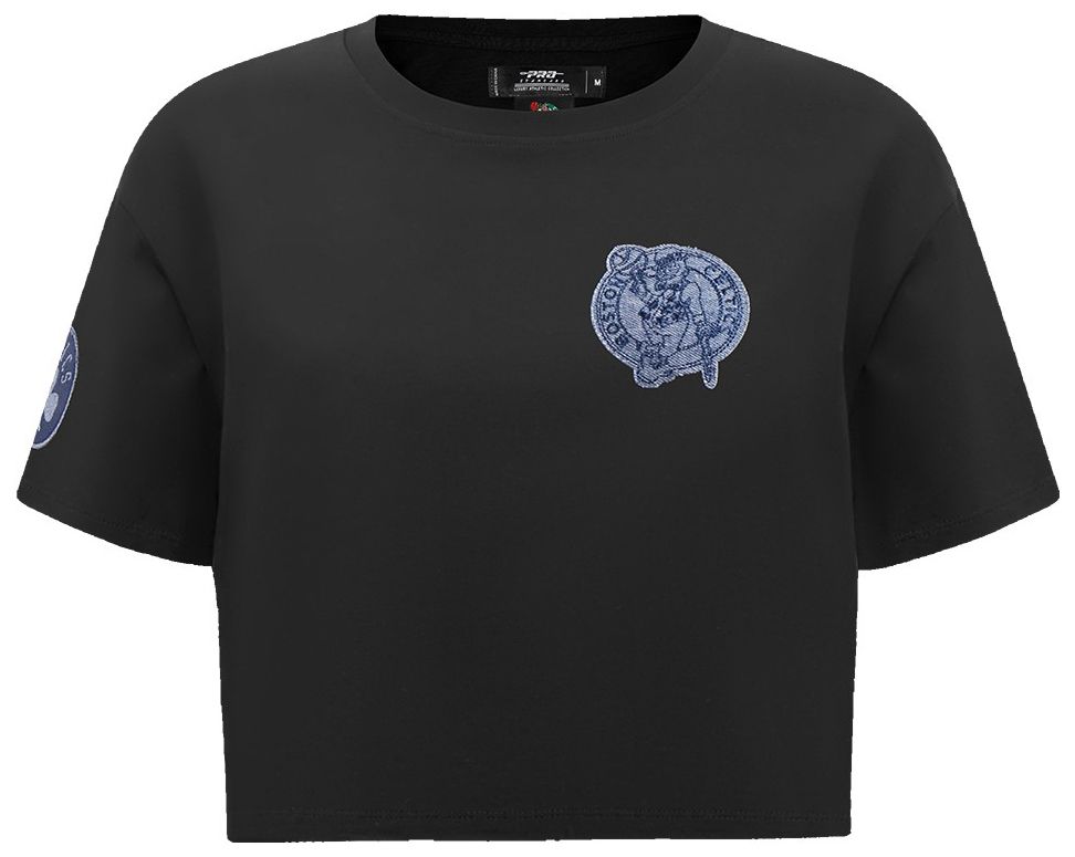 Pro Standard Women's Boston Celtics Black Varsity Blues Boxy T-Shirt product image