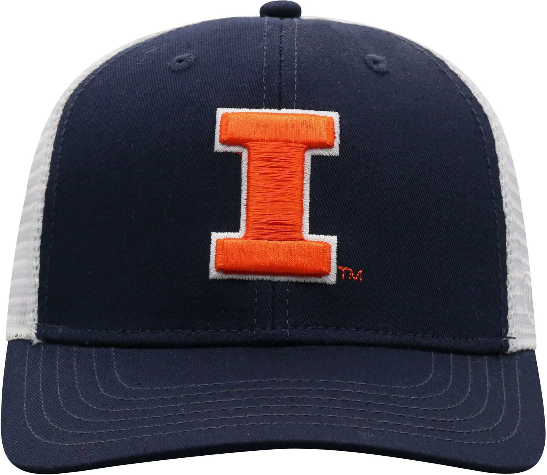 Top of the World Men's Illinois Fighting Illini Blue/White Trucker Adjustable Hat product image