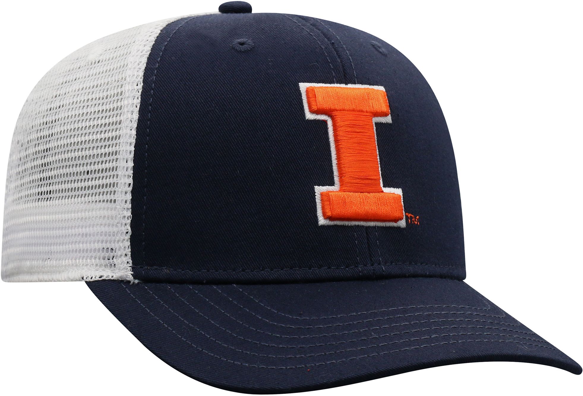 Top of the World Men's Illinois Fighting Illini Blue/White Trucker Adjustable Hat product image