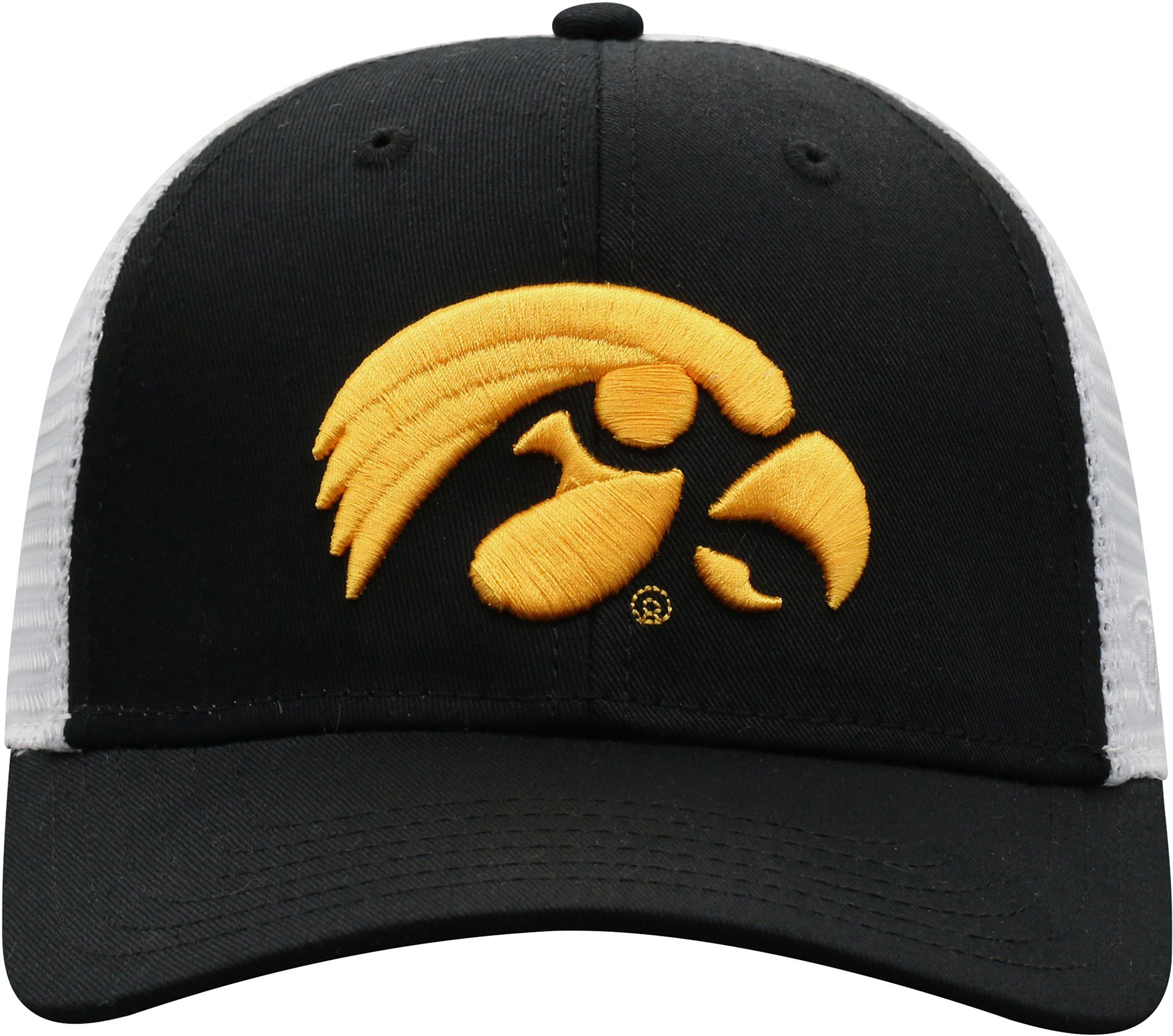 Top of the World Men's Iowa Hawkeyes Black/White Trucker Adjustable Hat product image