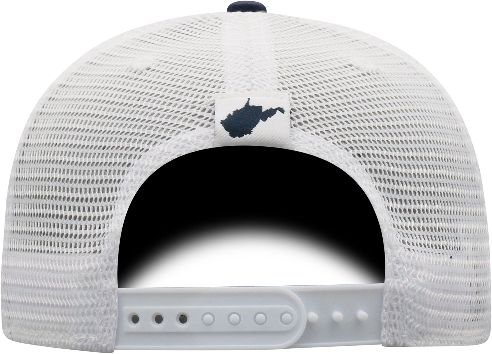 Top of the World Men's West Virginia Mountaineers Blue/White Trucker Adjustable Hat product image