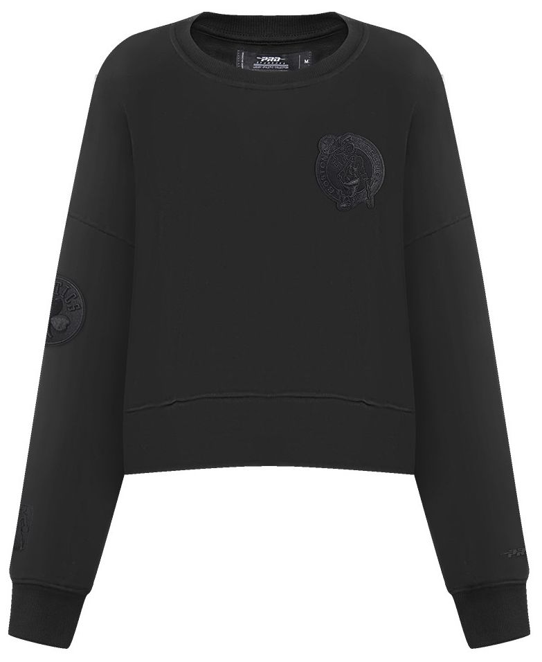 Pro Standard Women's Boston Celtics Black Neutral Fleece Crewneck Sweatshirt product image