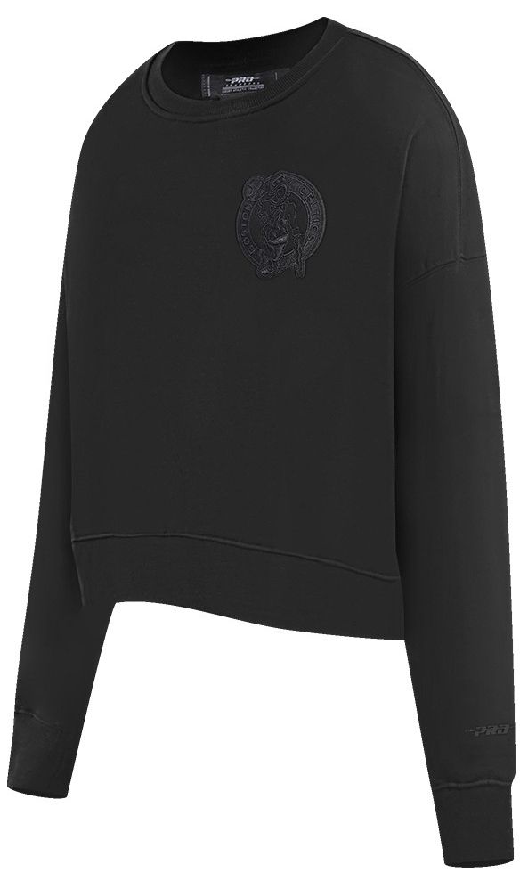 Pro Standard Women's Boston Celtics Black Neutral Fleece Crewneck Sweatshirt product image