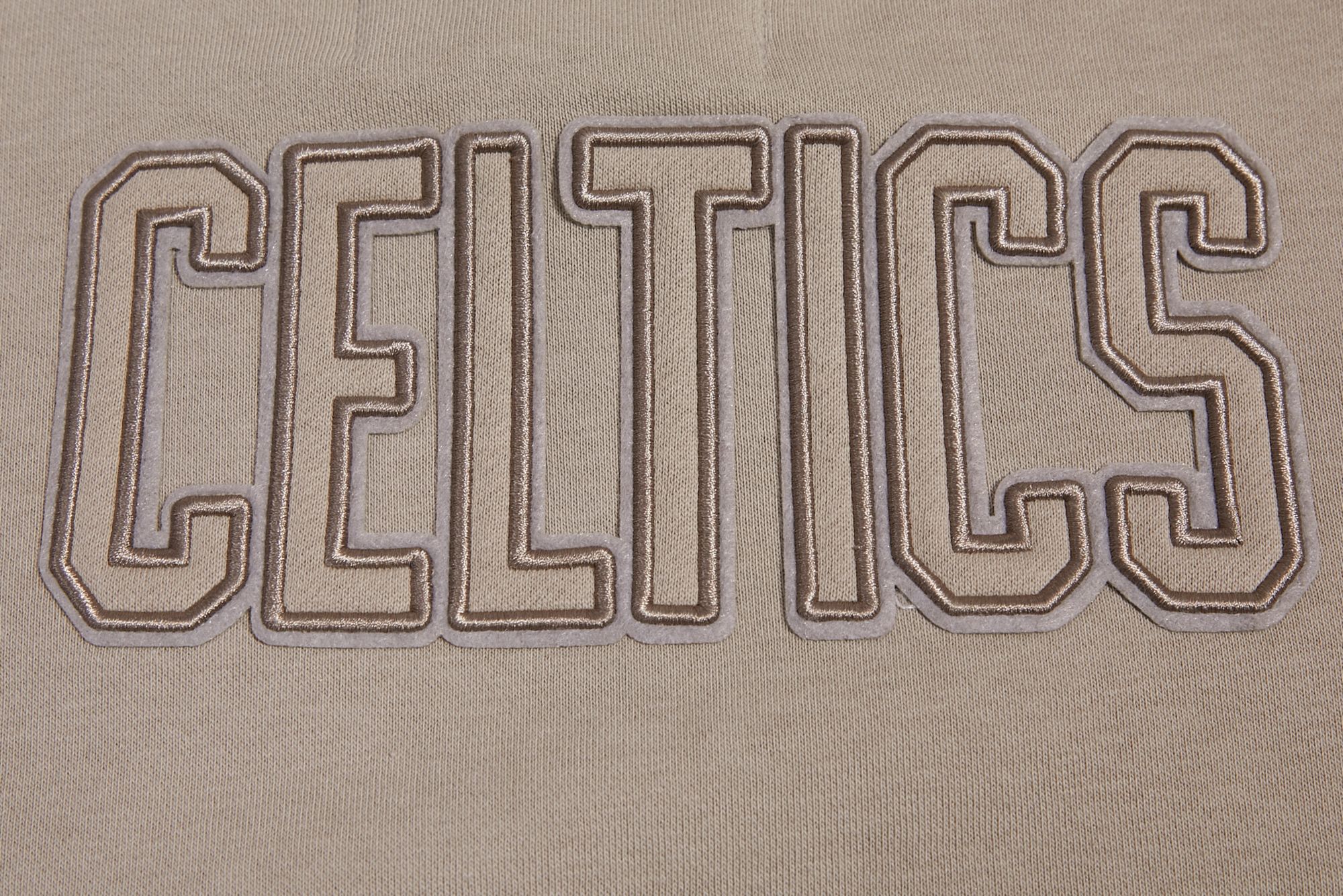 Pro Standard Women's Boston Celtics Taupe Neutral Fleece Crewneck Sweatshirt product image