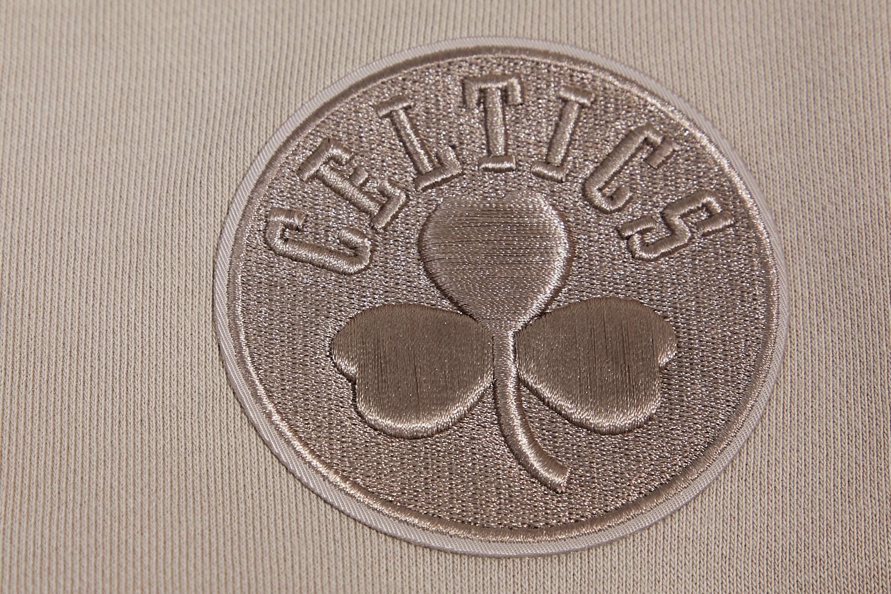 Pro Standard Women's Boston Celtics Taupe Neutral Fleece Crewneck Sweatshirt product image