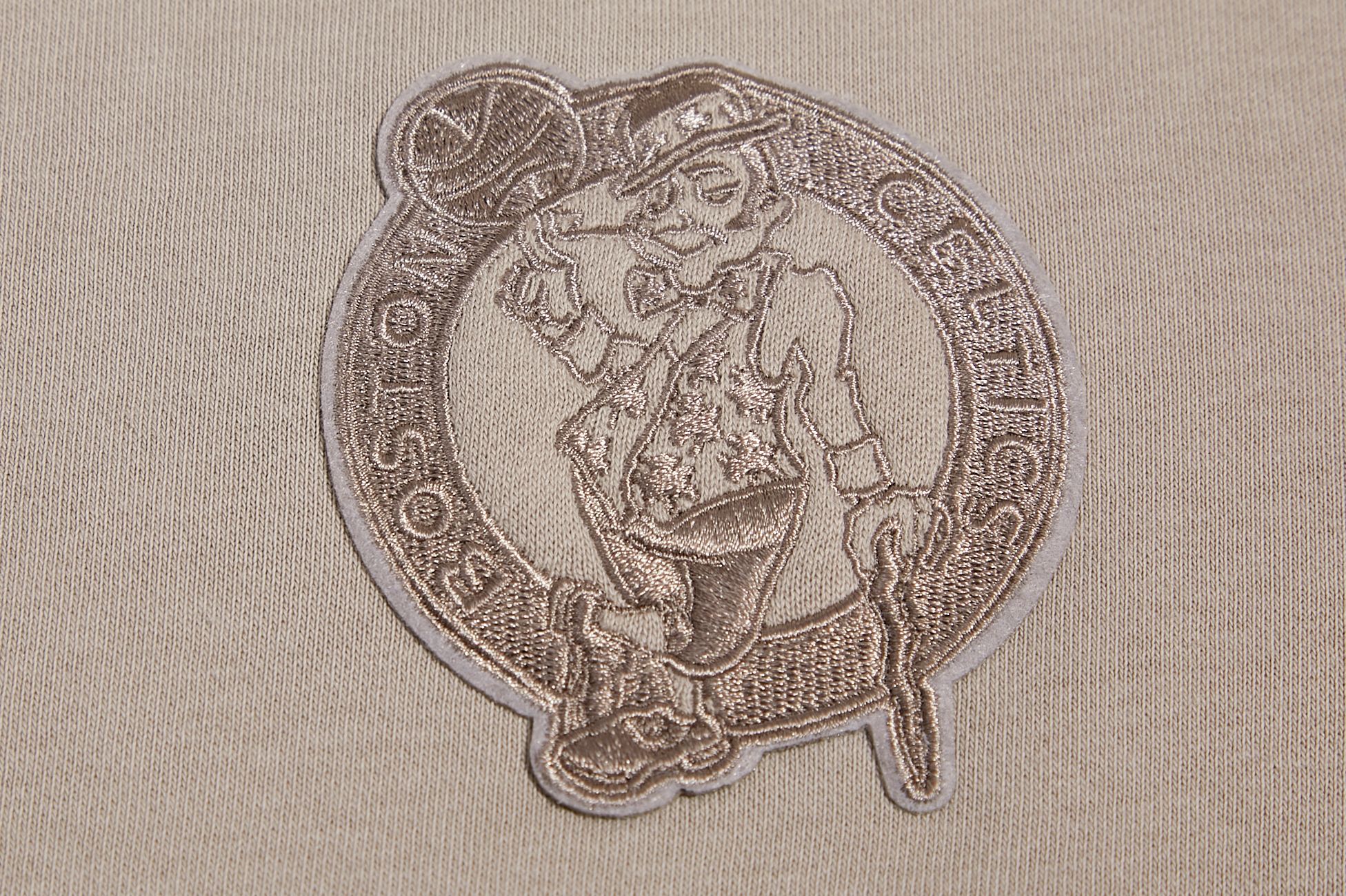 Pro Standard Women's Boston Celtics Taupe Neutral Fleece Crewneck Sweatshirt product image