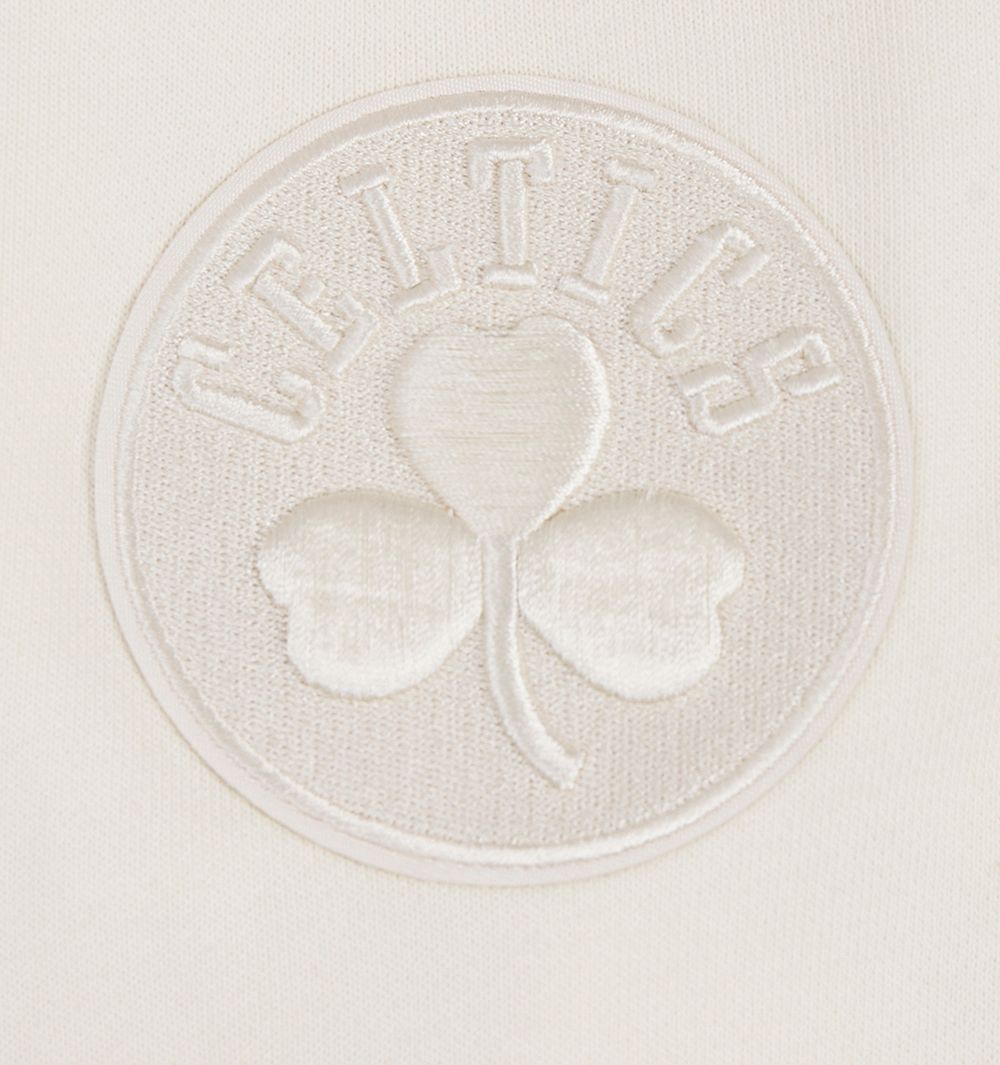 Pro Standard Women's Boston Celtics Off White Fleece Crewneck Sweatshirt product image