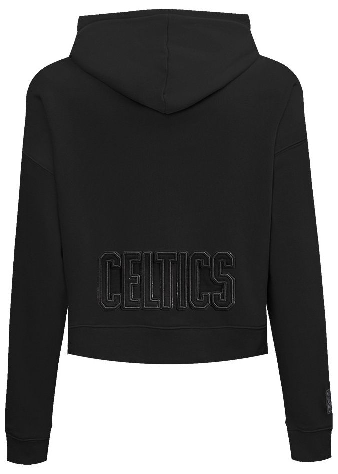 Pro Standard Women's Boston Celtics Black Neutral Cropped Fleece Pullover Hoodie product image