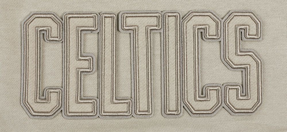 Pro Standard Women's Boston Celtics Neutral Cropped Pullover Hoodie product image