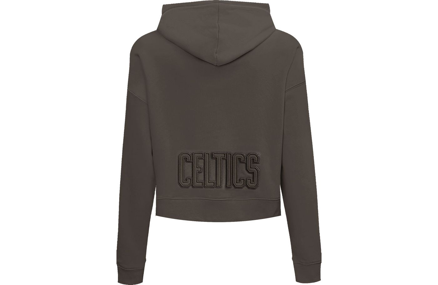 Pro Standard Women s Boston Celtics Dark Khaki Cropped Hoodie Dick s Sporting Goods