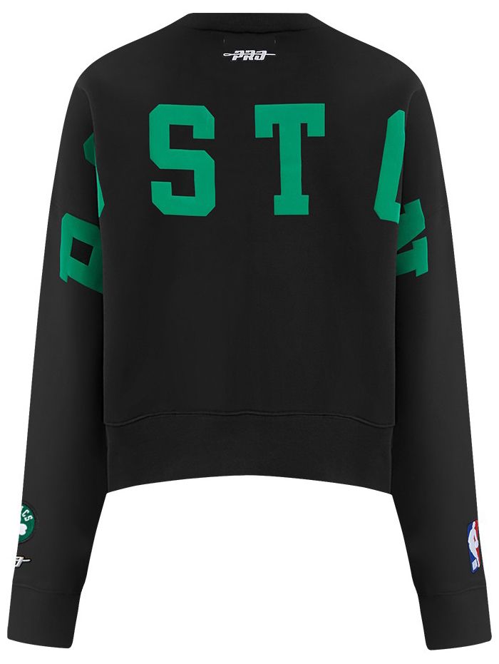 Pro Standard Women's Boston Celtics Black Wingspan Fleece Crewneck Sweatshirt product image