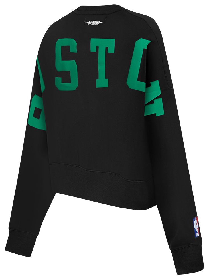Pro Standard Women's Boston Celtics Black Wingspan Fleece Crewneck Sweatshirt product image