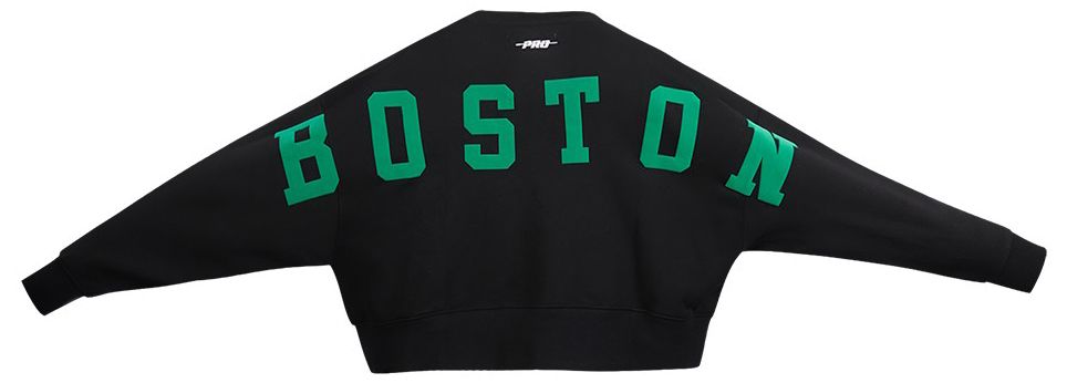 Pro Standard Women's Boston Celtics Black Wingspan Fleece Crewneck Sweatshirt product image