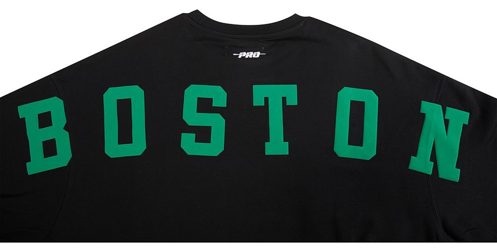 Pro Standard Women's Boston Celtics Black Wingspan Fleece Crewneck Sweatshirt product image