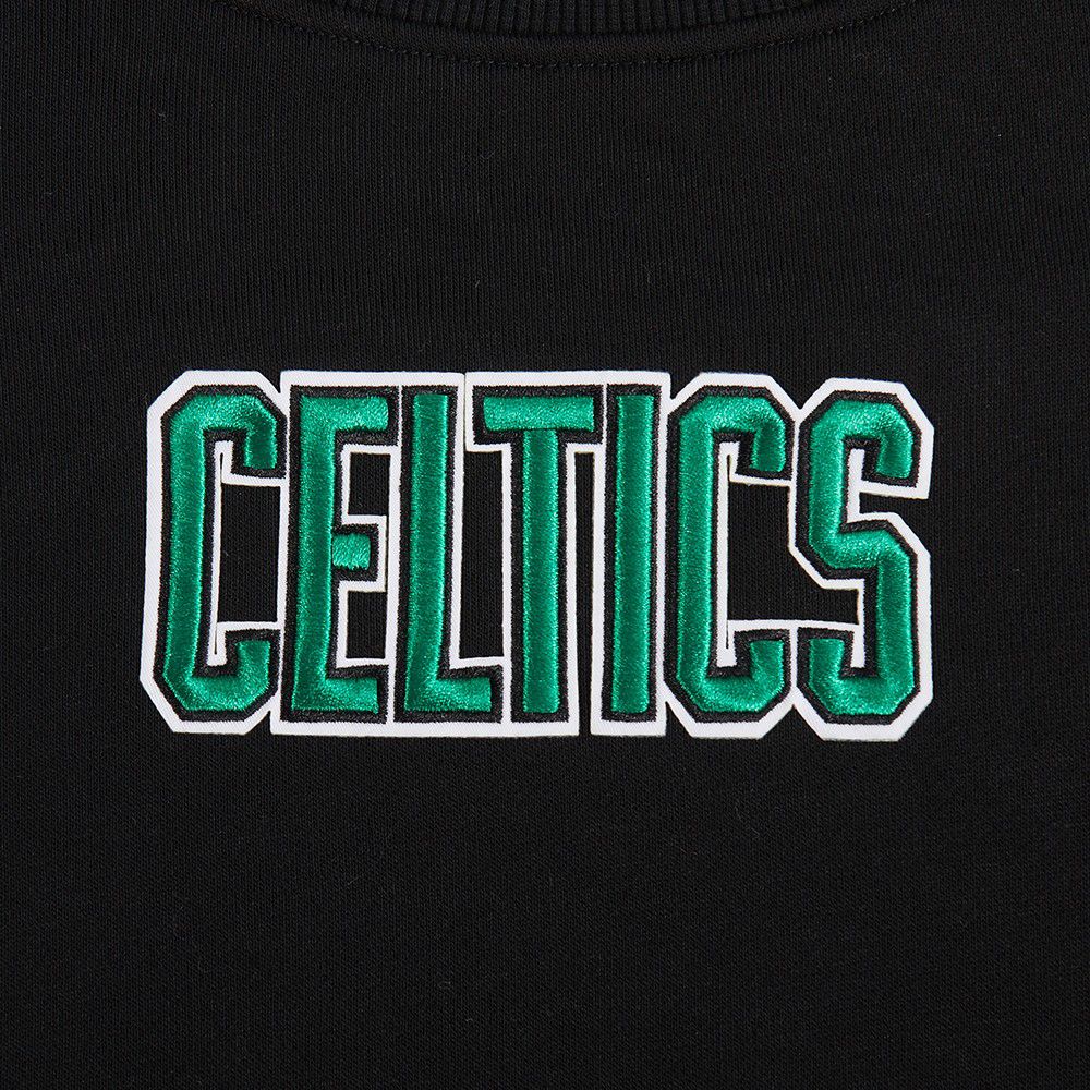 Pro Standard Women's Boston Celtics Black Wingspan Fleece Crewneck Sweatshirt product image