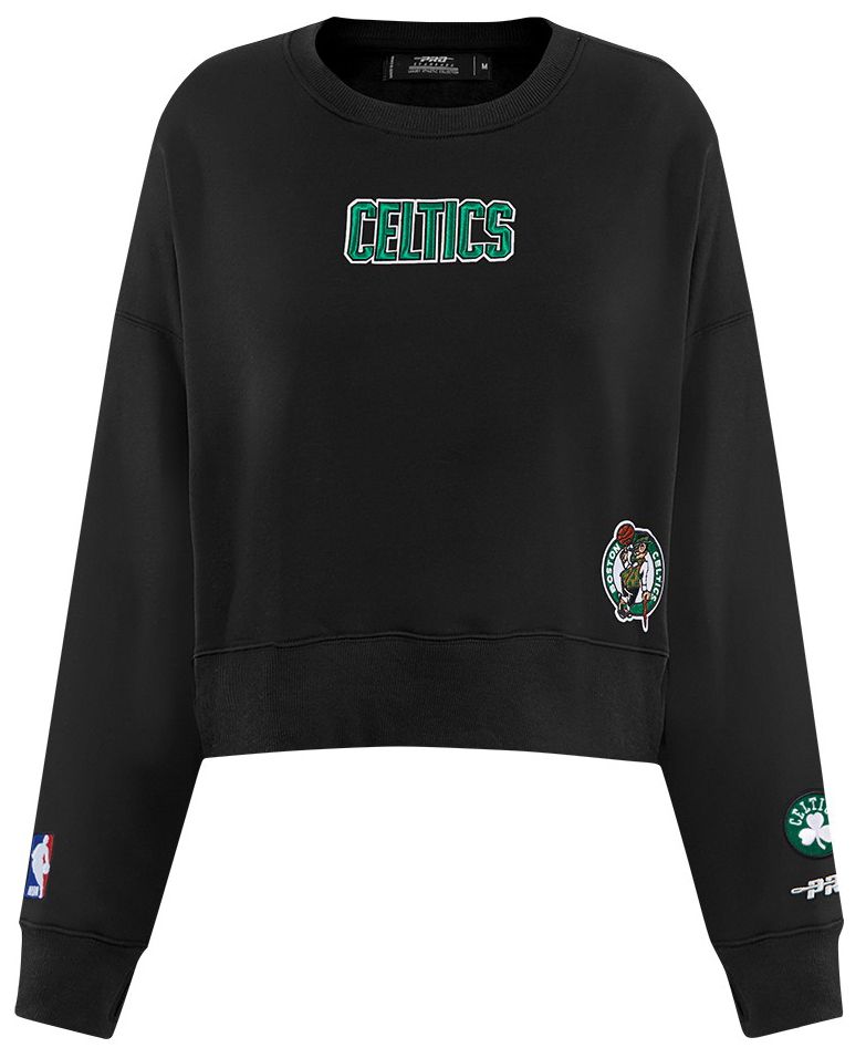 Pro Standard Women's Boston Celtics Black Wingspan Fleece Crewneck Sweatshirt product image