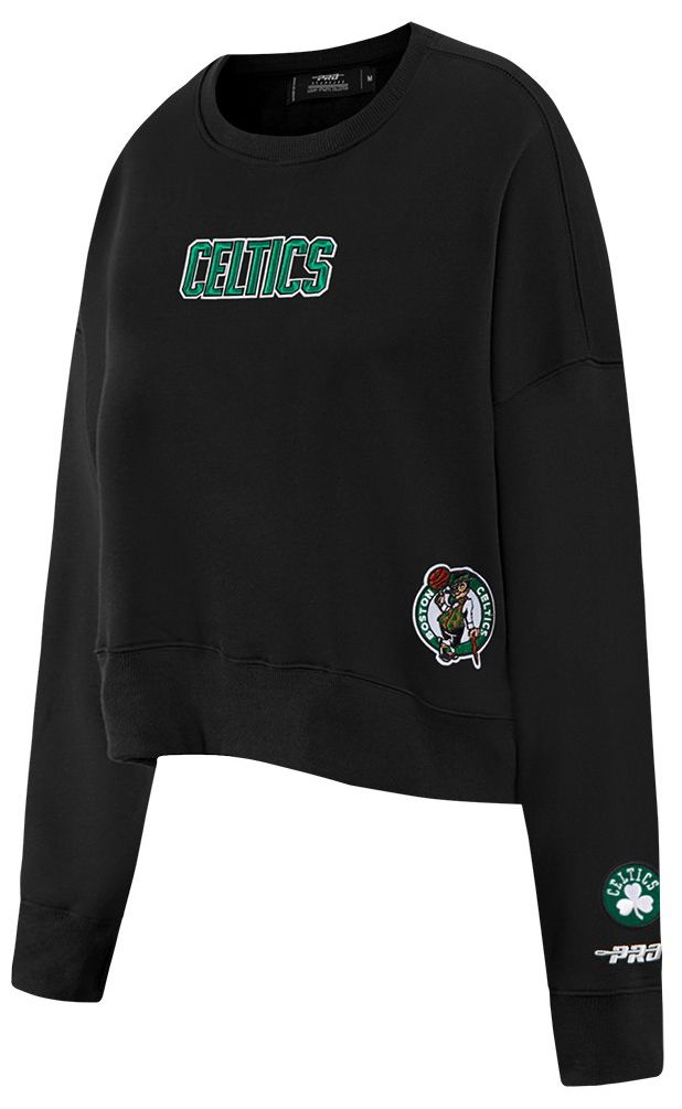 Pro Standard Women's Boston Celtics Black Wingspan Fleece Crewneck Sweatshirt product image