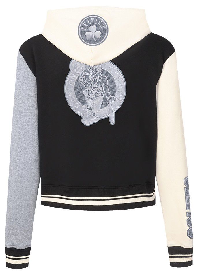 Pro Standard Women's Boston Celtics Black Reverse French Terry Pullover Hoodie product image