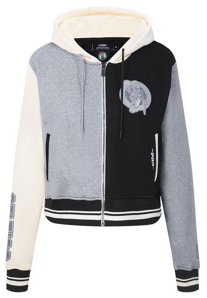 Pro Standard Women's Boston Celtics Black Reverse French Terry Pullover Hoodie product image