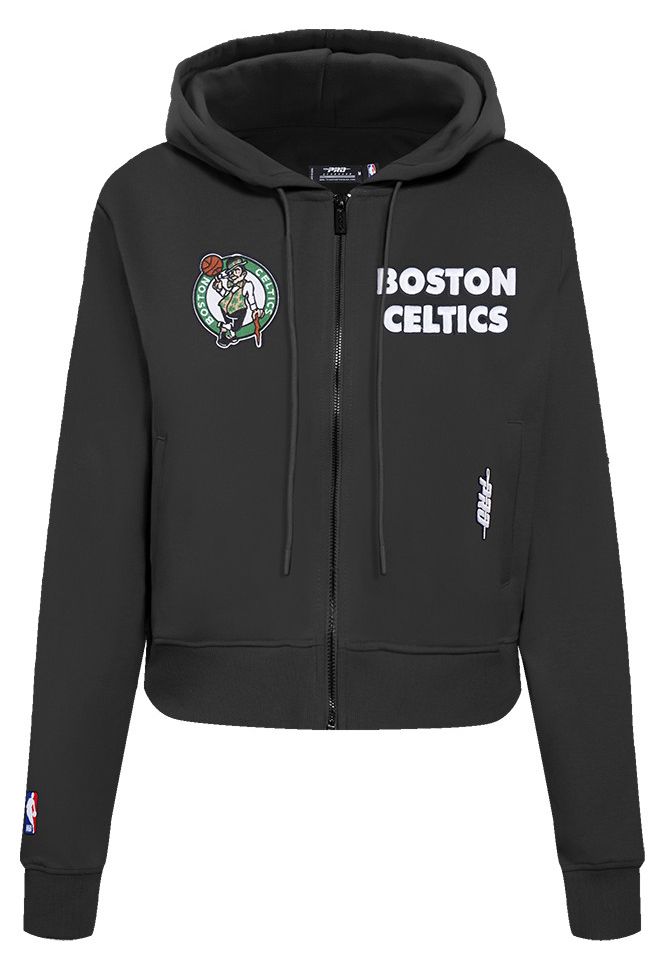 Pro Standard Women's Boston Celtics Black Wordplay Full-Zip Hoodie product image