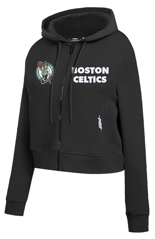 Pro Standard Women's Boston Celtics Black Wordplay Full-Zip Hoodie product image