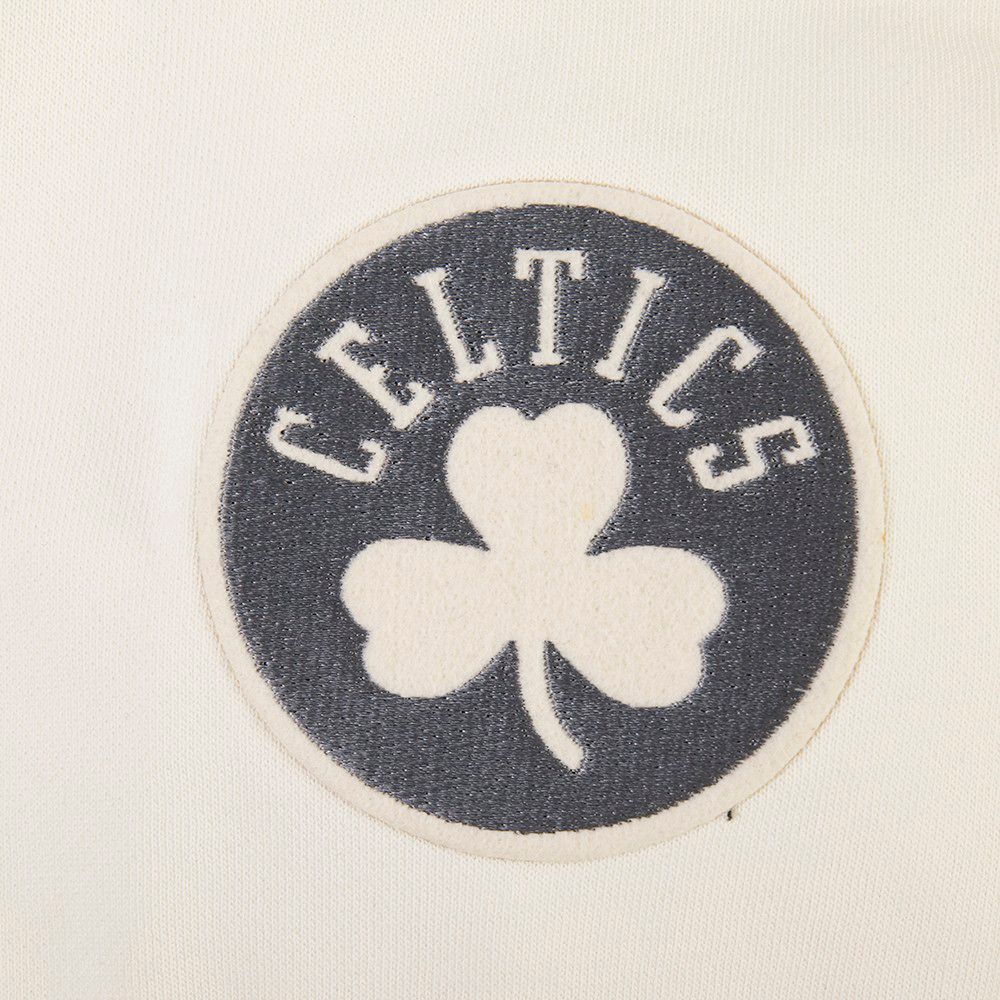 Pro Standard Women's Boston Celtics Off White Street Team Crewneck Sweatshirt product image