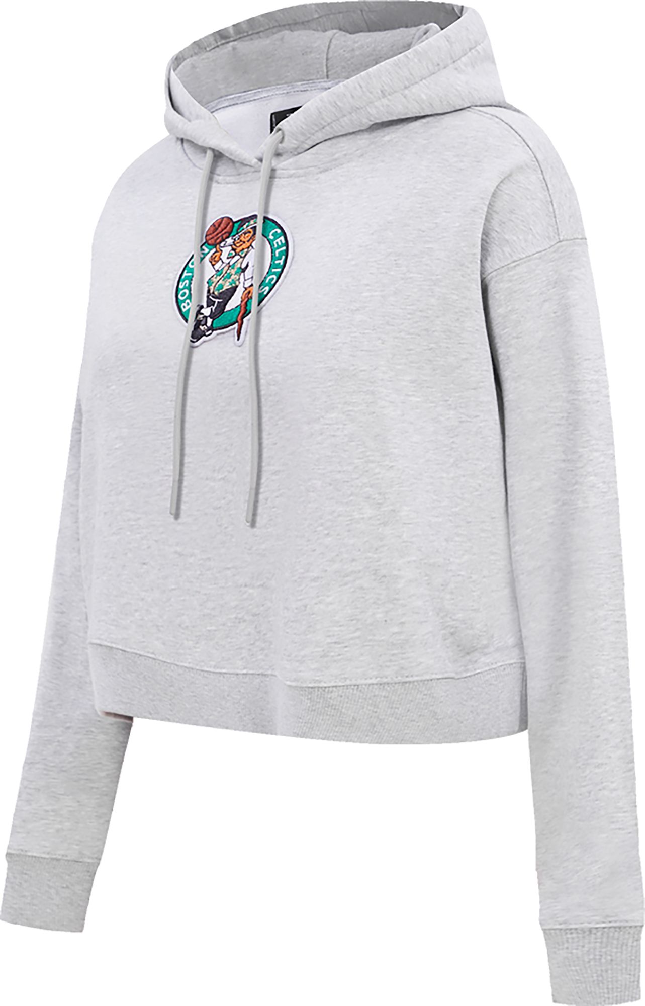 Pro Standard Women's Boston Celtics Grey Cropped Fleece Pullover Hoodie product image