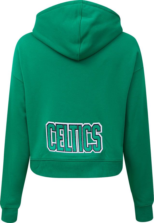 Pro Standard Women's Boston Celtics Green Cropped Fleece Pullover Hoodie product image