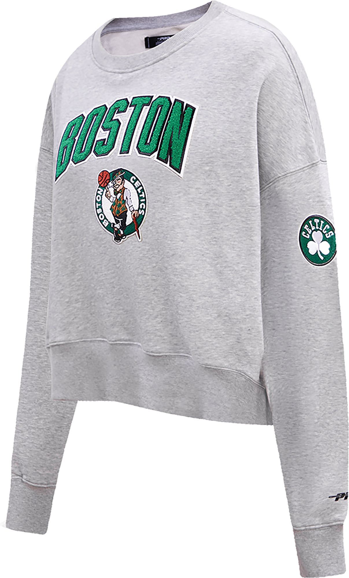Pro Standard Women's Boston Celtics Grey Fleece Crewneck Sweater product image