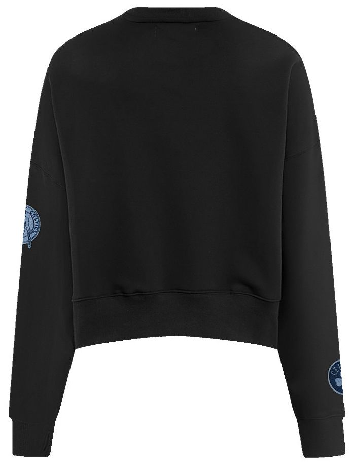 Pro Standard Women's Boston Celtics Black Varsity Blues Fleece Crewneck Sweatshirt product image