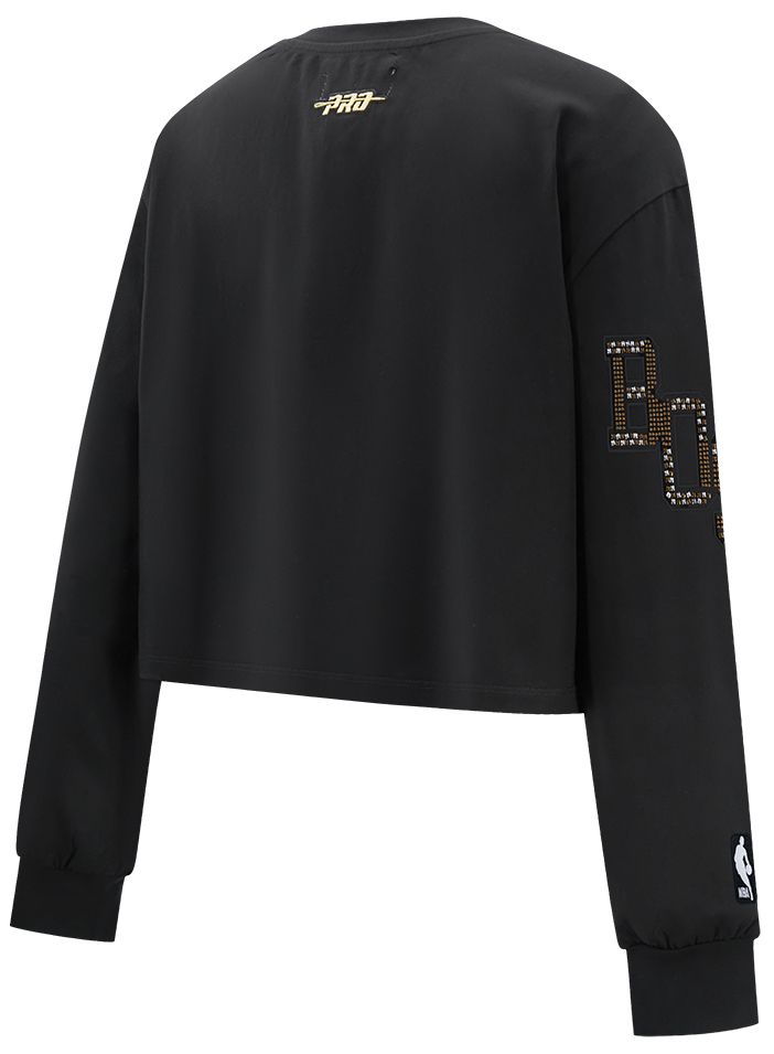 Pro Standard Women's Boston Celtics Black Renegade Boxy Long Sleeve Shirt product image
