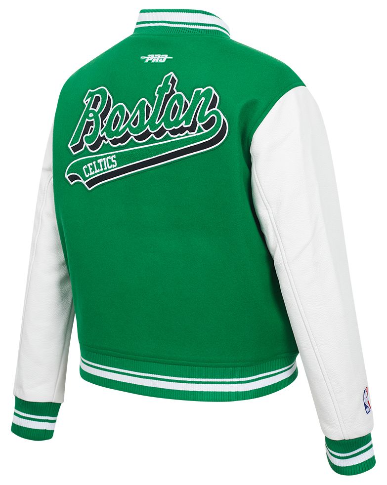 Pro Standard Women's Boston Celtics White Varsity Jacket product image