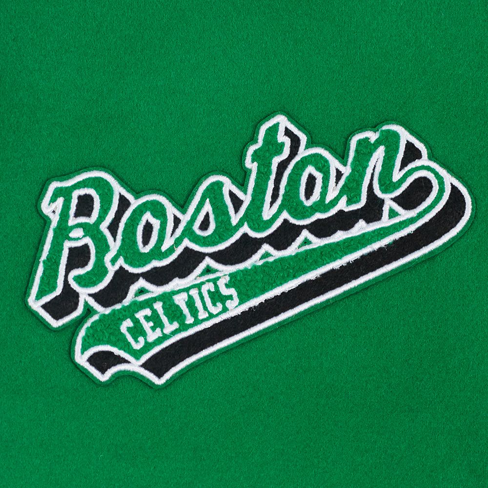 Pro Standard Women's Boston Celtics White Varsity Jacket product image