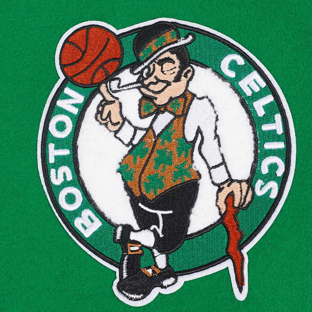 Pro Standard Women's Boston Celtics White Varsity Jacket product image