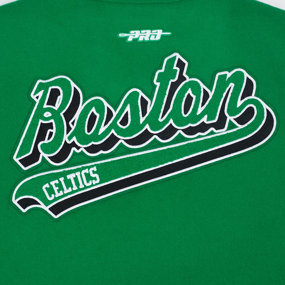 Pro Standard Women's Boston Celtics White Varsity Jacket product image
