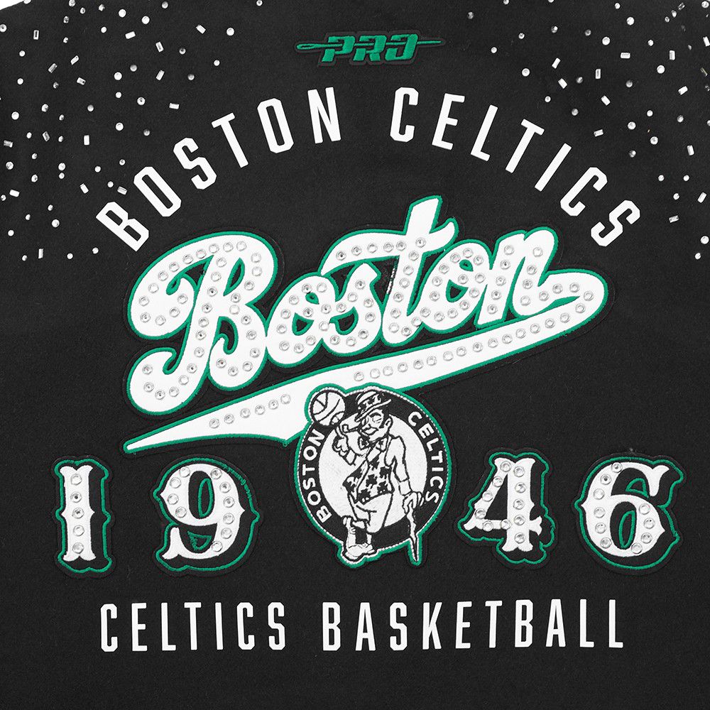 Pro Standard Women's Boston Celtics Black Legacy Varsity Jacket product image