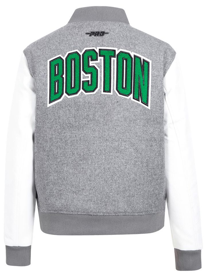Pro Standard Women's Boston Celtics Grey Classic Varsity Jacket product image