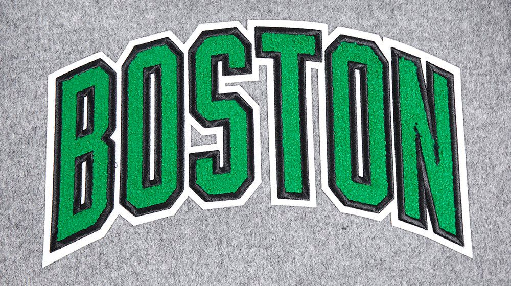 Pro Standard Women's Boston Celtics Grey Classic Varsity Jacket product image