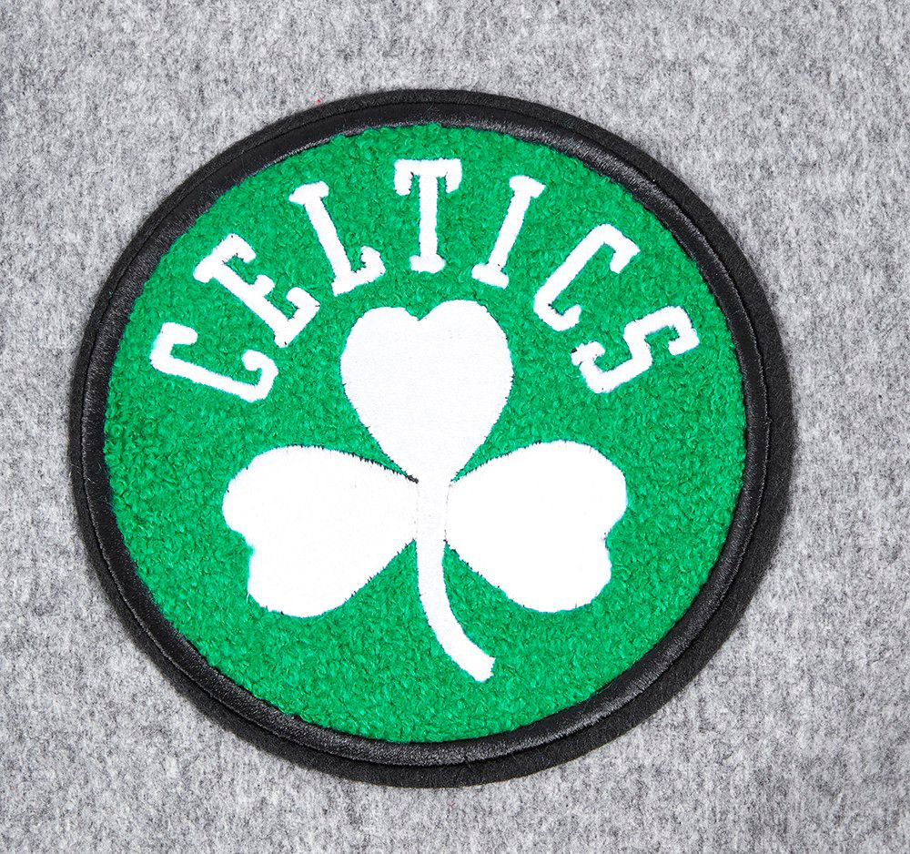 Pro Standard Women's Boston Celtics Grey Classic Varsity Jacket product image
