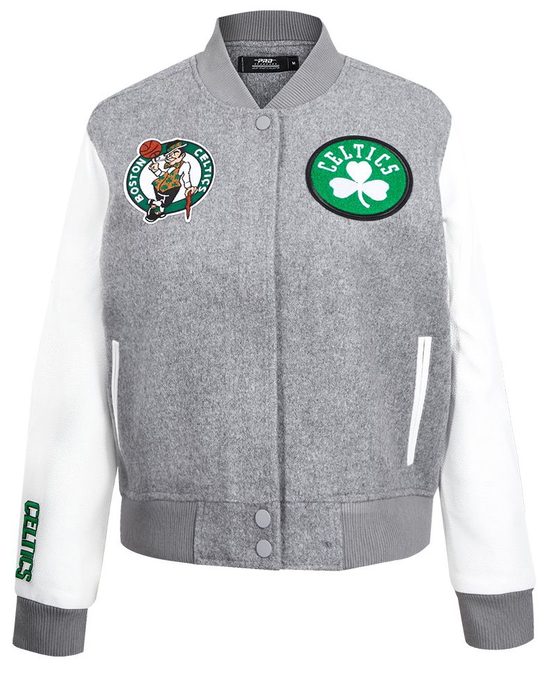 Pro Standard Women's Boston Celtics Grey Classic Varsity Jacket product image