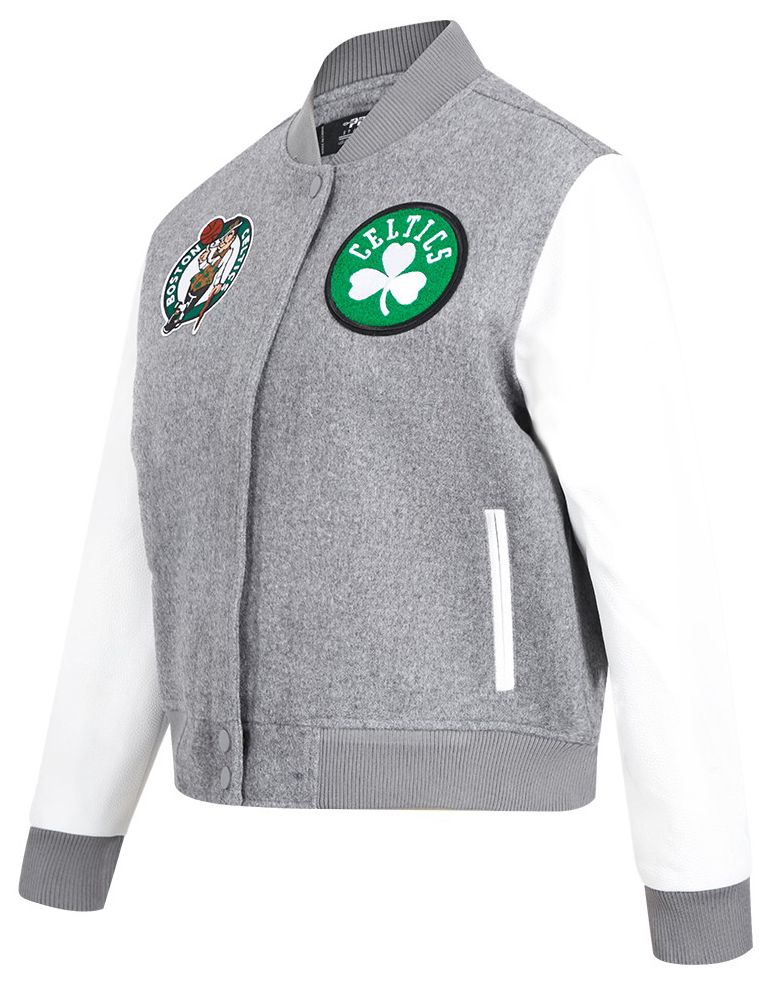 Pro Standard Women's Boston Celtics Grey Classic Varsity Jacket product image